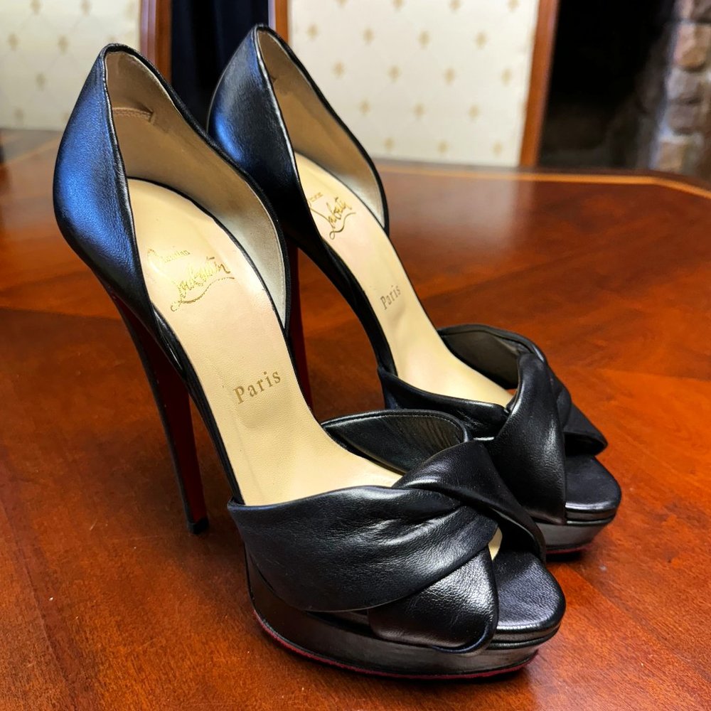 Christian Louboutin Volpi 140mm Calf Leather Pumps EU 39